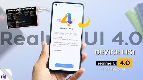 Realme UI 4.0 Devices List | realme Android 13 Update Scheduled | realme UI 4.0 Update for realme ⚡⚡
