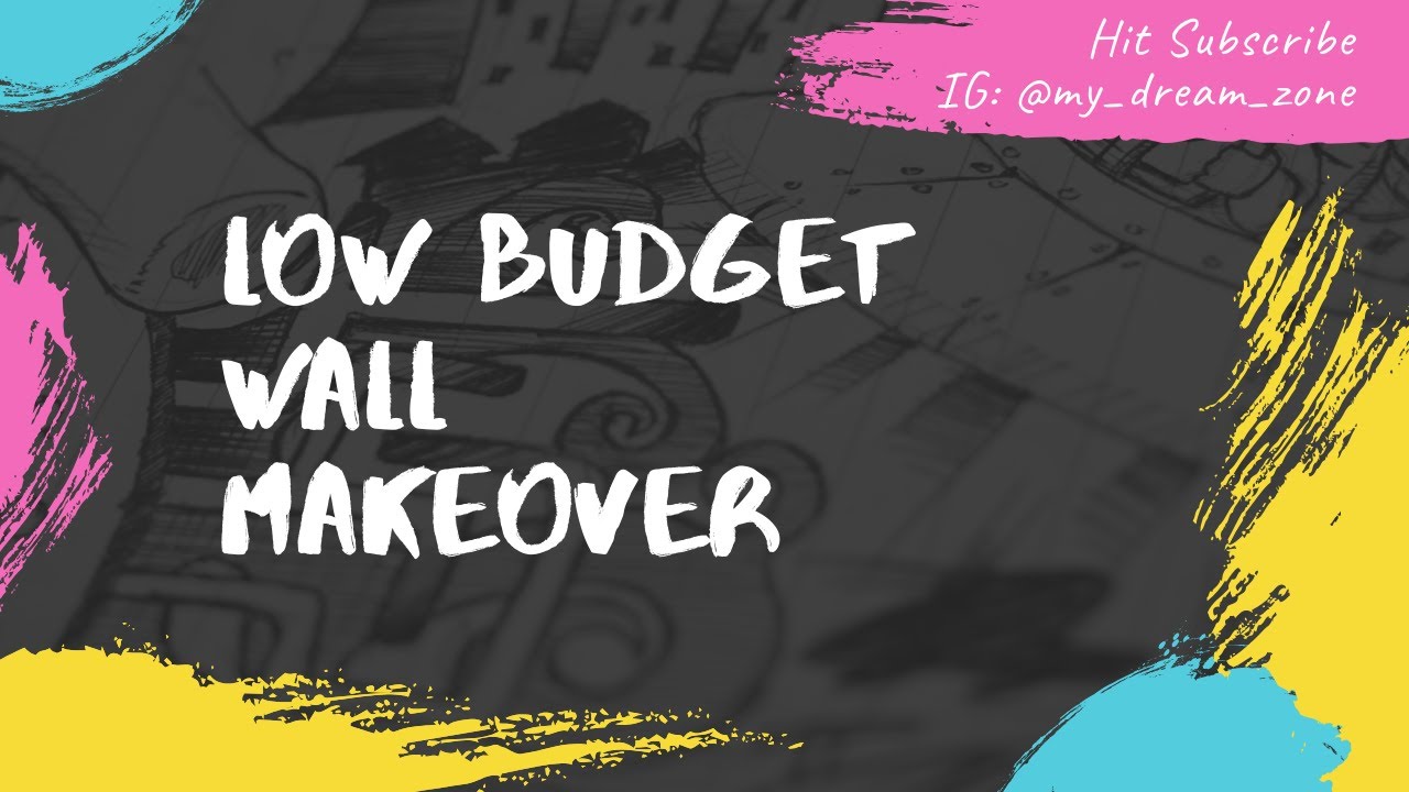 Low Budget Wall Makeover VideoHome Decor Ideas My Dream ZoneMalayali