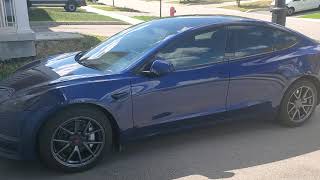 Tesla model 3 without hubcaps