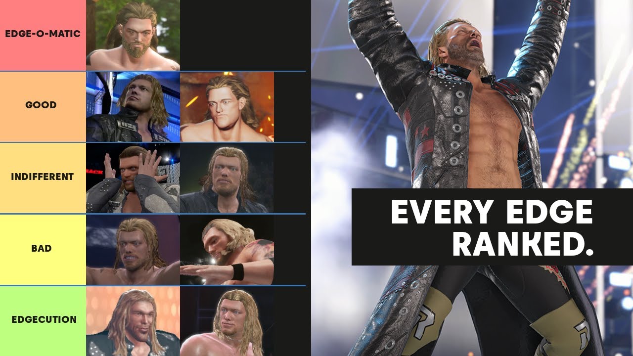 Ranking EVERY WWE Games Edge Model From WORST To BEST