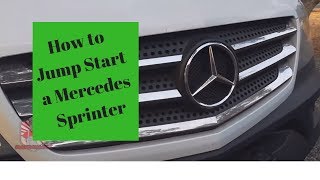 How to Jump Start Mercedes Sprinter & Sprinter Battery Location