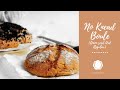 Homemade whole wheat boule recipe  noknead vegan artisan bread