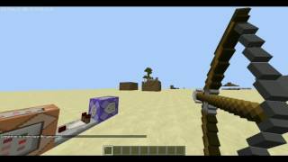 Minecraft: Ender/Teleportation Bows With Two Command Blocks!!