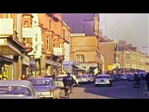 KETTERING TOWN CENTRE 1963 - RARE 8MM FILM FOOTAGE