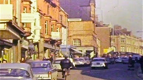KETTERING TOWN CENTRE 1963 - RARE 8MM FILM FOOTAGE