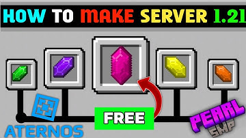 How To Make Free PEARL Smp Server 🔶 For Java+Pe 1.21+ | Make 24/7 Gems steal smp in aternos 2024 💓