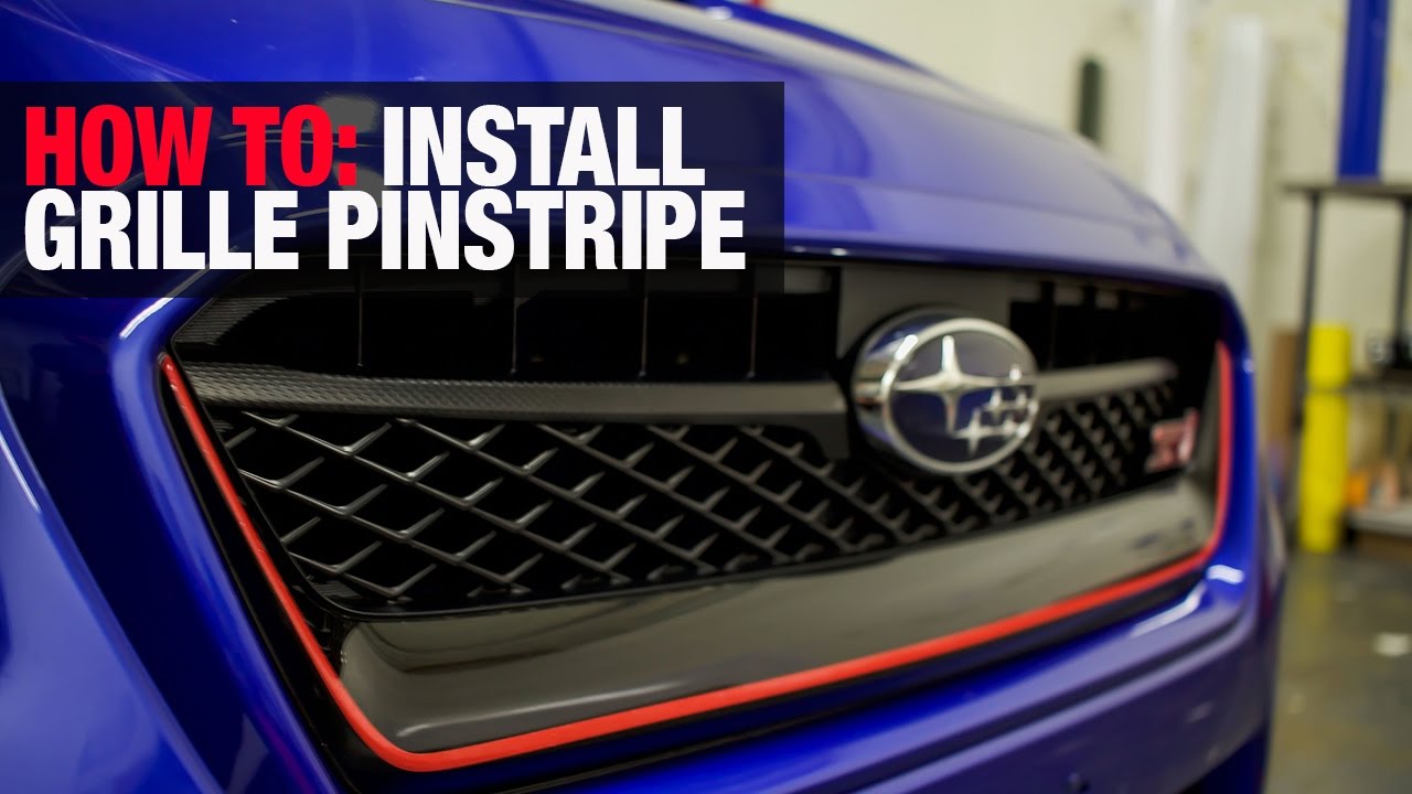 HOW TO: Subaru WRX STI Red Grille Pinstripe (s207 Style) -