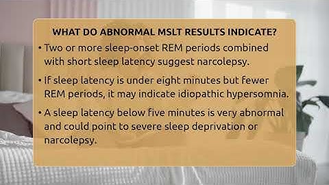 What Do Abnormal MSLT Results Indicate? - Sleep Apnea Support Network