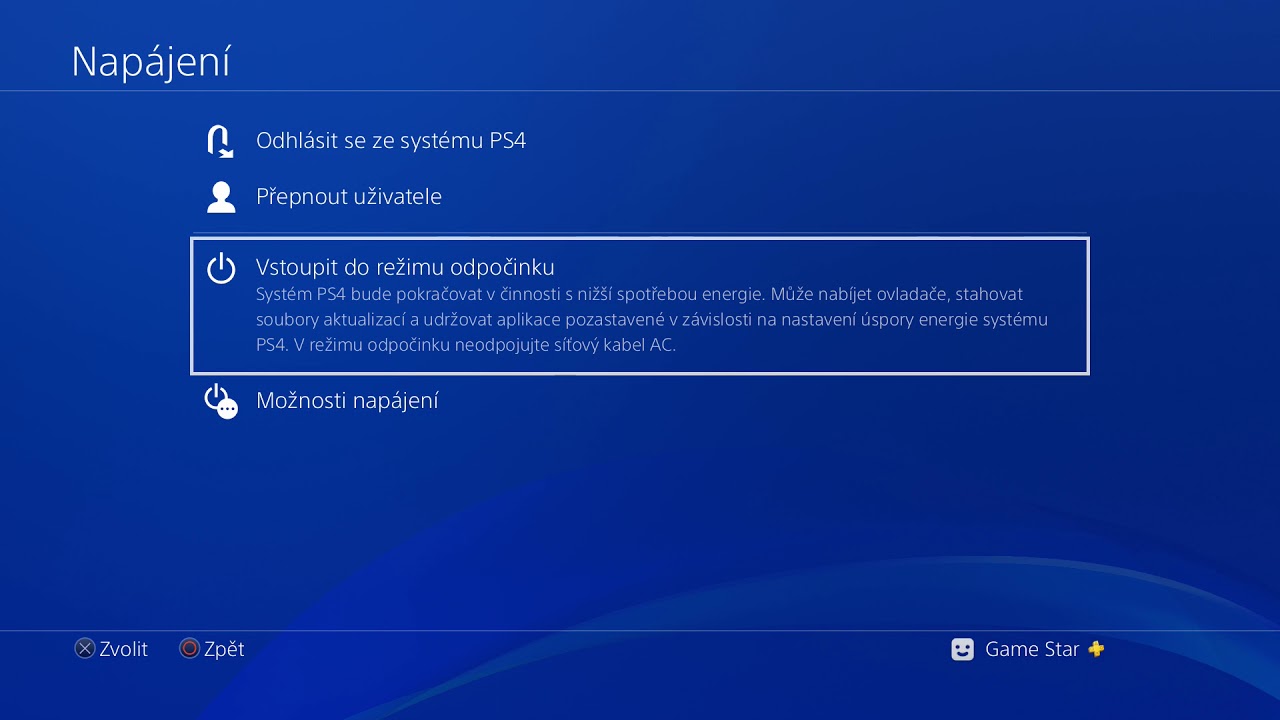 Jak prepnout uživatele na PS4?