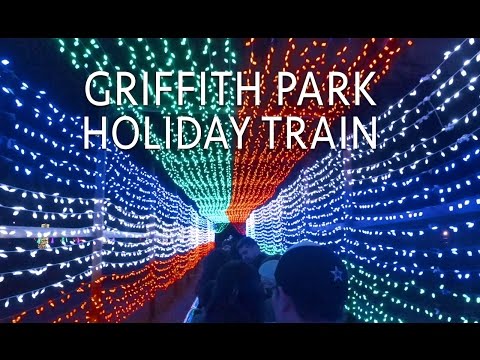 Griffith Park Train - Holiday Light Festival Train Ride (Complete Ride)