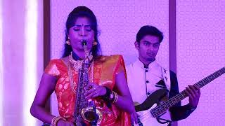 Saxophone LAVANYA Performing KRISHNA NEE BEGANE