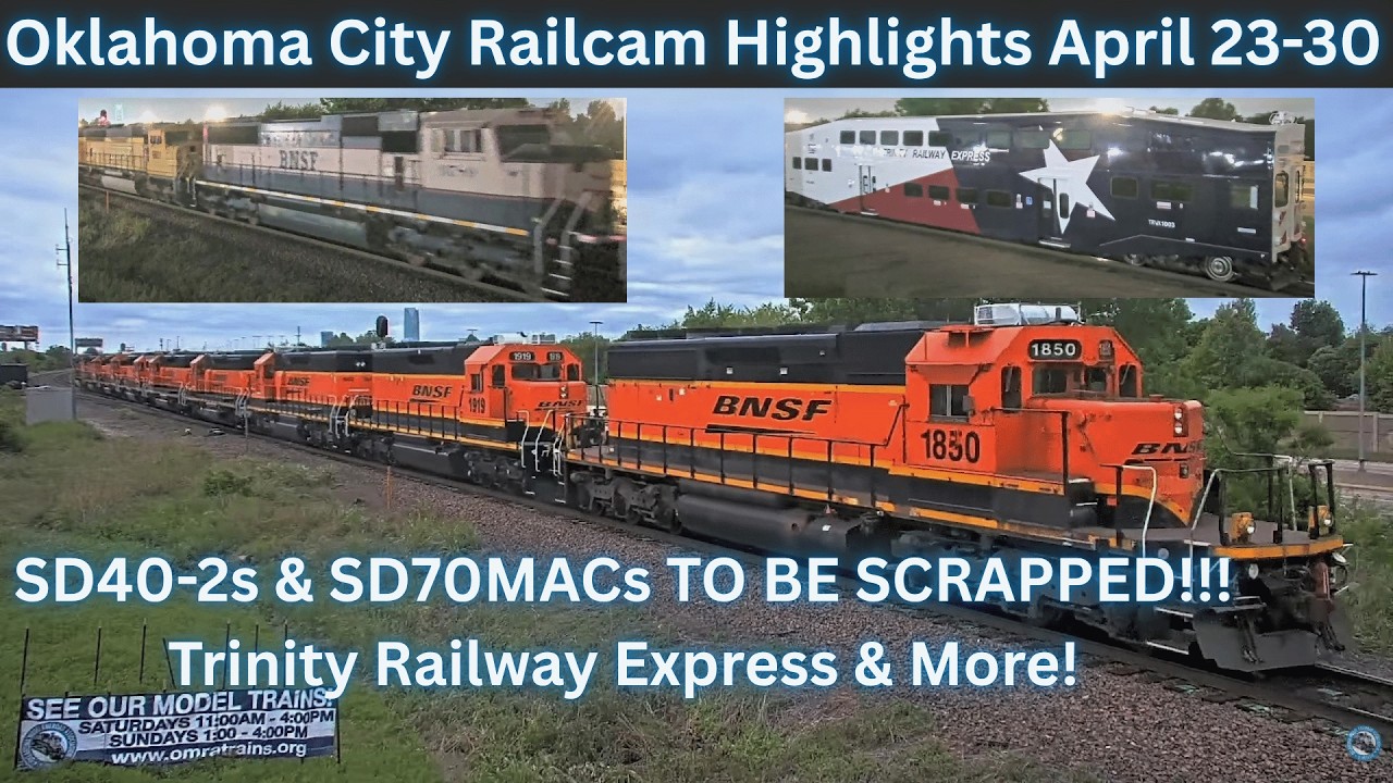 SD40-2s TO BE SCRAPPED! Trinity Railway Express & More! | OKC