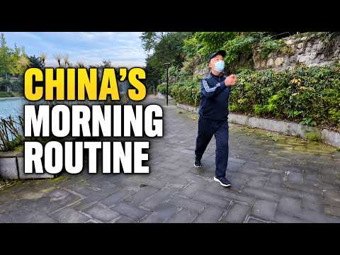 How Locals Start Their Day in China？A Peaceful Riverside Walk #RealChina #morningwalks