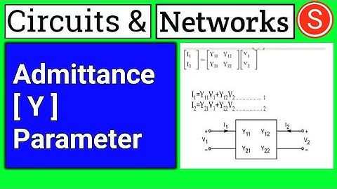 Y parameters of two port network