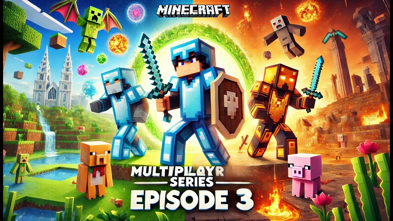 Minecraft Multiplayer Survival Series #3 | Entering the Nether ...