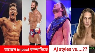 AJ styles Vs Matt riddle intercontinental championship || Zack Ryder and EC3  go to Impact wrestling