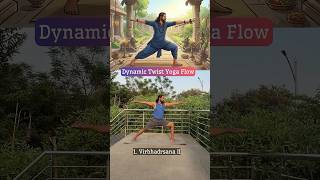 Balance and Flexibility #yogaflow #yogapractice #warriorpose #trikonasana #parsvabakasana #calmmind