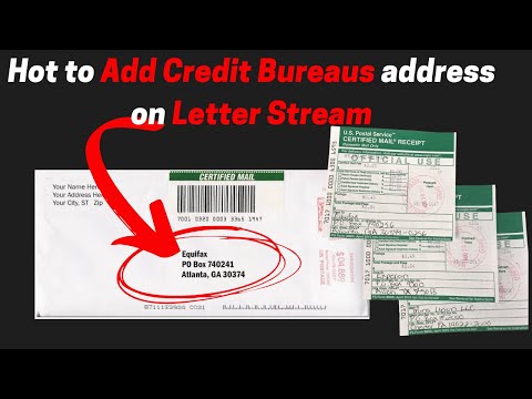 Mailing Address For Credit Bureaus
