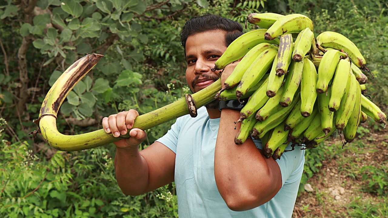 RAW BANANA FRY JUNGLE MEIN - YouTube
