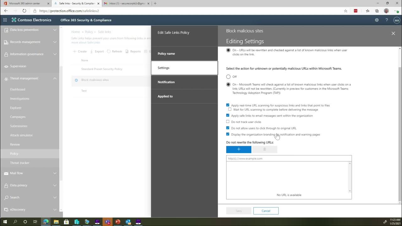 Microsoft Defender O365 Safe Links YouTube