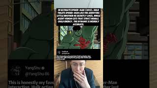 In Ultimate Spider Man 2012 Hulk Treats Spider Man Like a Little Brother