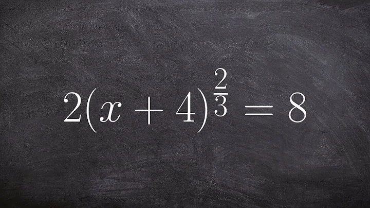 How to solve an equation with an expression raised to a fractional power