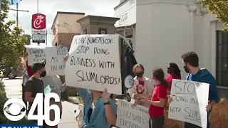 Group protests woman's eviction