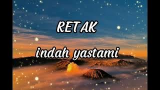 RETAK - ELLA - COVER BY INDAH YASTAMI ( LIRIK LAGU )