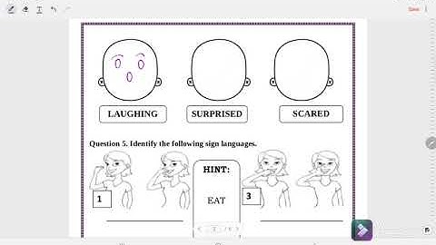 Class 3 EVS Worksheet Solution week 11(11/8/21) Topic: Lesson 8 Saying Without Speaking