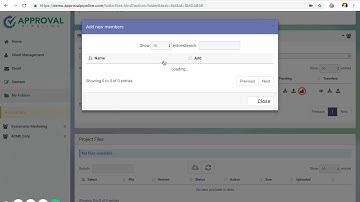 Approval Pipeline™ - Video 10 - Folder Members/Adding Approval rights