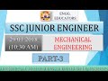 SSC JE-29-01-2018 || Mechanical Engg || QUESTIONS WITH DETAILED SOLUTIONS || PART-3
