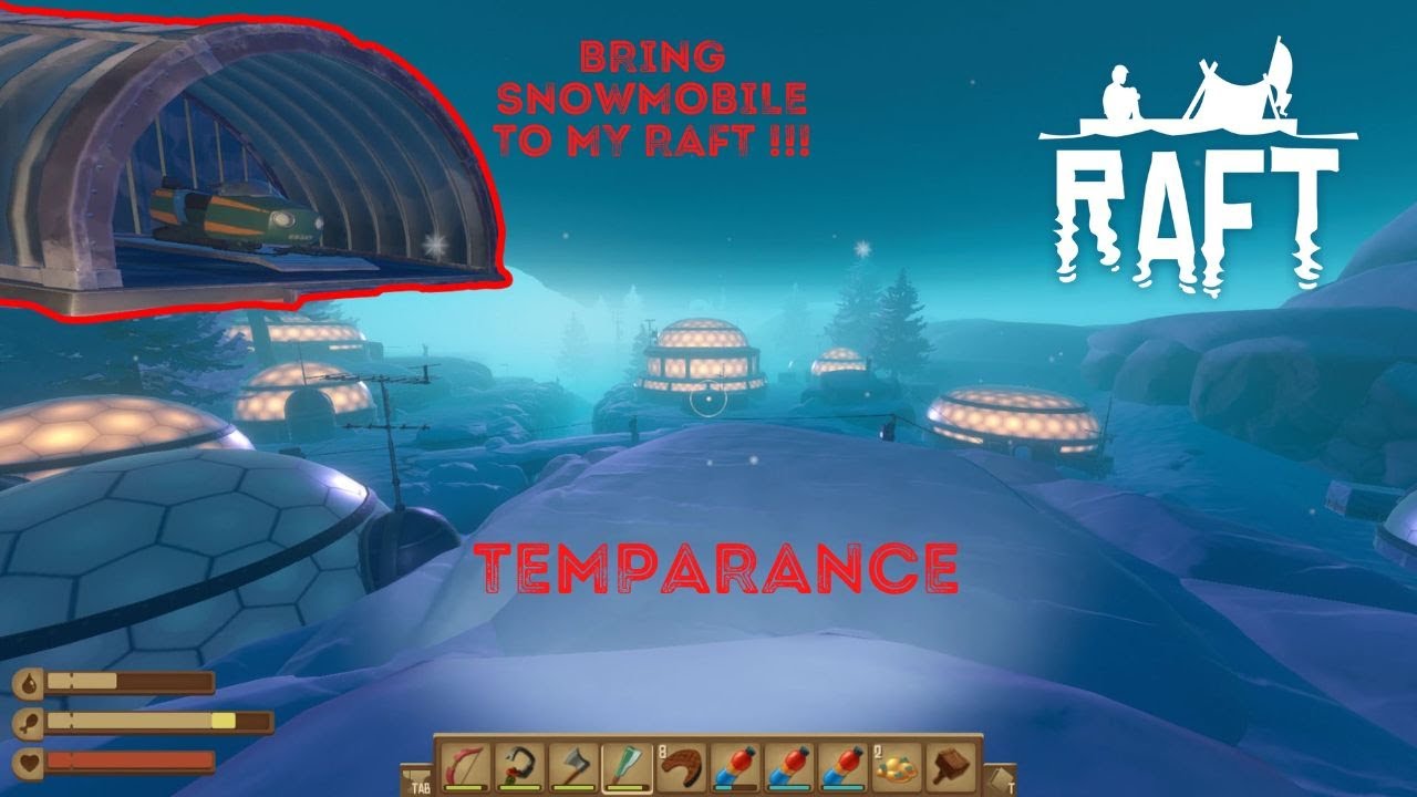 RAFT Temperance i bring home snowmobiles !!! - YouTube
