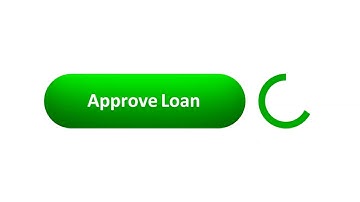 Approve Loan Button Mouse Clicking Animation on white background