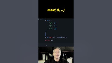 1 liner to get dictionary key with MAXIMUM value in Python 🐍 #shorts #python