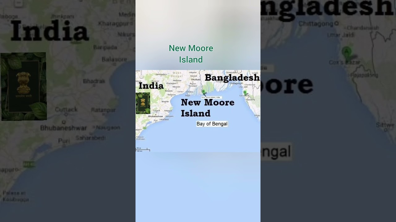 NEW MOORE ISLAND IN MAP OF INDIA