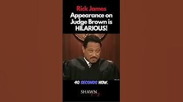 Rick James Appearance on Judge Joe Brown is HILARIOUS! #shorts #comedy #celebrity #funk