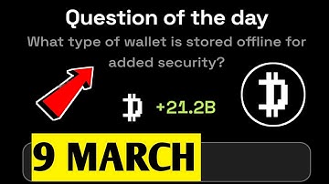 What type of wallet is stored offline for added security? | Dropee Question Of Day | 9 March