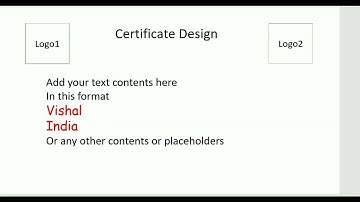 PPT Merge - Create an Certificates using PPT and Excel Sheet