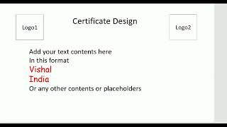 PPT Merge - Create an Certificates using PPT and Excel Sheet