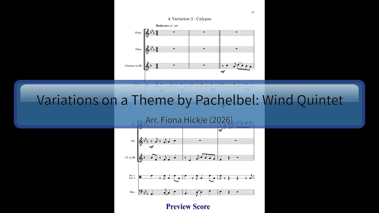 Variations on a Them by Pachelbel: Wind Quintet