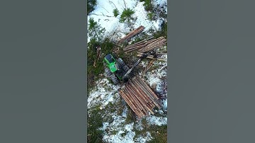 Winter Logging with the John Deere 1910G in Norway