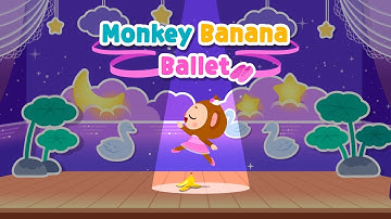 Monkey Banana Ballet🩰 | Nursery Rhymes | Animal Songs | Song for Kids | Lotty Friends