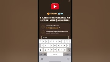 MemeGirls MemeFi 25 August secret YouTube code! 8 HABITS that CHANGED my LIFE in 1 WEEK video