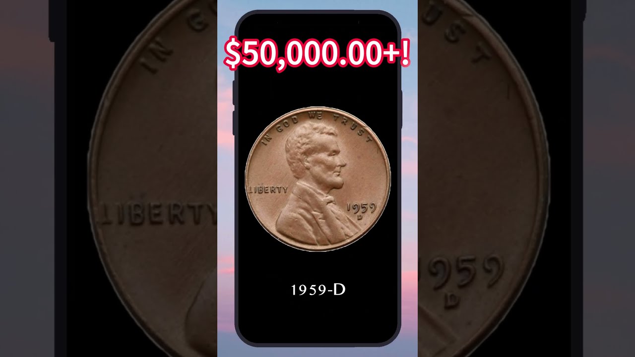 1959 D Lincoln Cent 1958 Wheat Reverse Mule Coin Penny Coincollecting Rarecoins