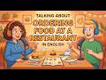 Simple English Conversation | Ordering Food at a Restaurant | Easy English Practice