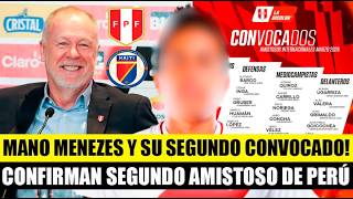 CONFIRMAN SEGUNDO AMISTOSO DE LA SELECCIÓN PERUANA, MANO MENEZES SEGUNDO CONVOCADO EN PERÚ