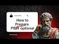 How to Prepare PSIR optional for 2027? #UPSC #PSIR #OptionalStrategy