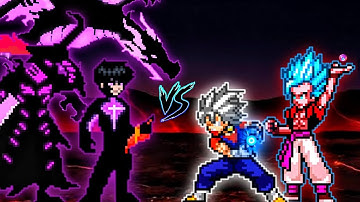 Sung Jin Woo OP VS Vegito OP (all form) & Gogeta OP (all form) in Jump Force Mugen😱