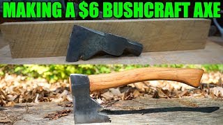 BUSHCRAFT AXE FROM AN OLD CARPENTERS HAMMER