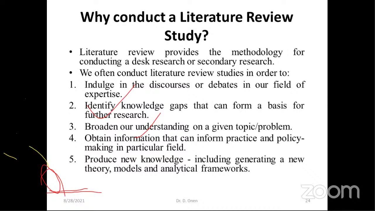 Undertaking Literature Review in Research YouTube